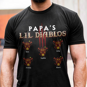 Dad's Little Devils Personalized Shirts - 03QHQN030623 - Shirts - GoDuckee