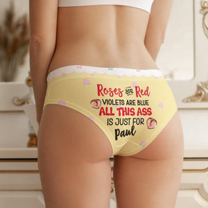 Personalized Gift For Couple Women Boxer Roses Are Red - Boxer Briefs - GoDuckee