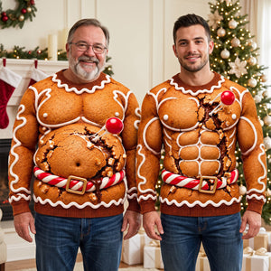 Gingerbread Ugly Sweater - Personalized Gifts For Christmas 04hadt161026 - AOP Products - GoDuckee