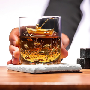 Fishing Man Whiskey Glass - Personalized Gifts For Fishing Lovers 01TOLU070825 - Whiskey Glass - GoDuckee