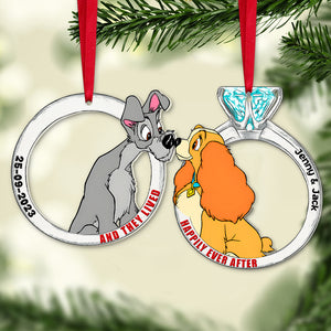 Set Of 2 Personalized Ornaments For Couple, PW-05QHTN241023, Christmas Gift, Anniversary Gift Ideas - Ornament - GoDuckee