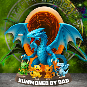 Dragon Dad Acrylic Plaque - Personalized Gifts For Dad 05NALU060525 - Shaped Plaques - GoDuckee