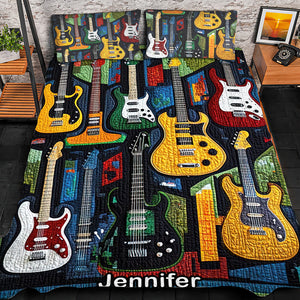 Personalized Gifts For Guitar Lovers Quilt Bed Set 09QNQN301224 - Blanket - GoDuckee