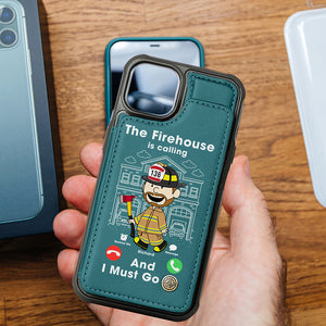 Personalized Gifts For Firefighter Leather Flip Wallet Phone Case 07ohqn210225hg - Phone Case - GoDuckee