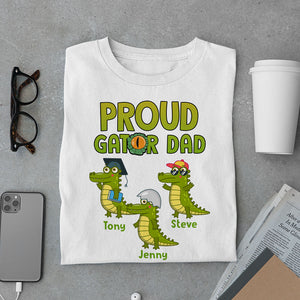 Proud Gator Dad Personalized Shirt, Gift For Dad - Shirts - GoDuckee