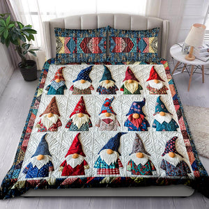 Cute Gnome Quilt Bed Set 02qnqn301024 - Blanket - GoDuckee