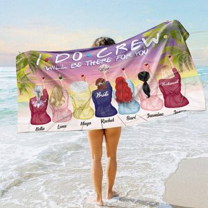 Bridesmaids Robes - Personalized Sister Friend Beach Towel 01nthn300622 - Beach Towel - GoDuckee