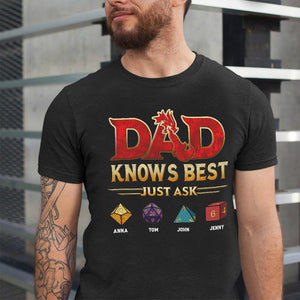 Dad Knows Best - Personalized Shirt - Gift For Dad 02HUTN150523 - Shirts - GoDuckee