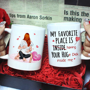 Romantic Couple, Personalized Mug, Couple Gifts, Gifts For Him, Gifts For Her, Valentine's Day Gifts - Coffee Mug - GoDuckee