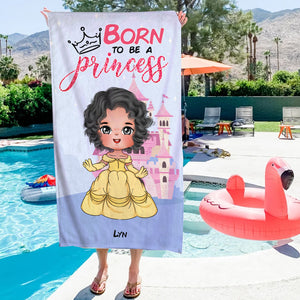 Born To Be Princess, Personalized Beach Towel TZ-02PGPU121023HA, Gift For Kids - Beach Towel - GoDuckee