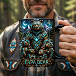 Native Bear Magic Mug - Personalized Gifts For Dads 04naqn210526 - Coffee Mug - GoDuckee