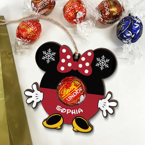 Cute Chocolate Holder, Personalized Wood Ornament, Unique Christmas Gifts, Christmas Tree Decorations, 06qhqn251123 - Ornament - GoDuckee