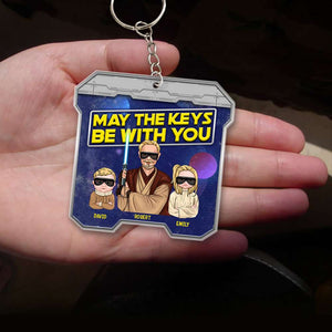 May The Keys Be With You 01DNQN300523TM Personalized Family Keychain - Keychains - GoDuckee