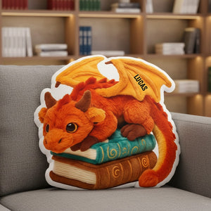 Dragon Book Custom Shaped Pillow Personalized Gifts For Book Lovers 03natn141125 - Pillow - GoDuckee