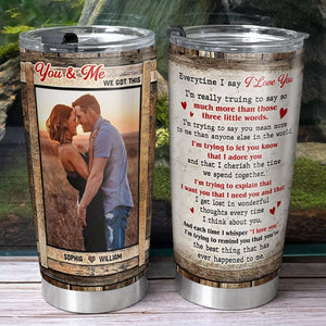 I Say I Love You, Personalized Tumbler, Best Gifts For Couple - Tumbler Cup - GoDuckee