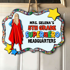 Teacher Personalized Wood Sign 03HUHN300623TM - Wood Sign - GoDuckee