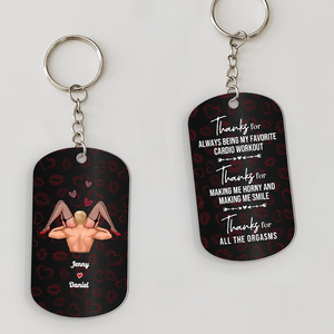 Personalized Gifts For Naughty Couple Keychain 01ohpu050425 - Keychains - GoDuckee