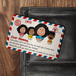 Personalized Gifts For Mom Aluminum Wallet Card 03kaqn150125hh Letter To Mom - Wallet Card - GoDuckee