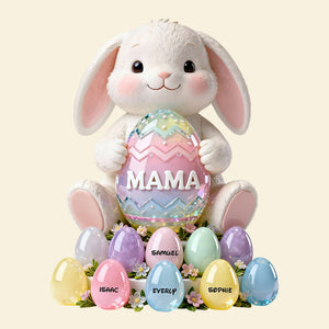 Bunny Egg Acrylic Plaque - Personalized Easter Day Gifts 01TODT040226 - Shaped Plaques - GoDuckee