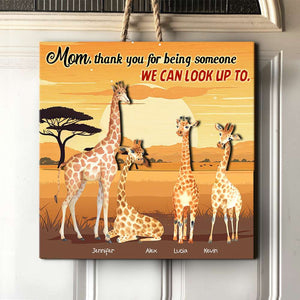 Mom 02kahn110324 Personalized Wood Sign - Wood Signs - GoDuckee