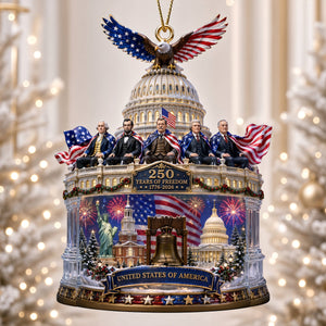 Free Dome Acrylic Ornament, Personalized Gifts For Patriots 05qhdt310826