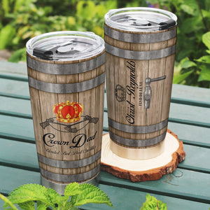Personalized Gifts For Dad Tumbler, Whiskey & Bourbon Barrel 032qhqn210325 - Tumbler Cup - GoDuckee