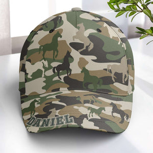 Personalized Gifts For Horse Lovers Classic Camo Cap 03TGLU180325 - Caps - GoDuckee