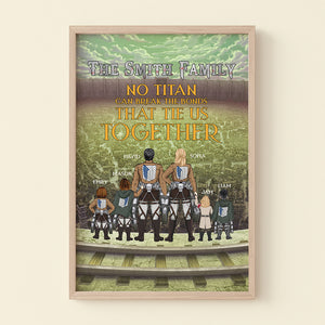 Personalized Gift For Family Poster No Titan Can Break The Bonds That Tie Us Together 02TOMH180124HH - Canvas Print - GoDuckee