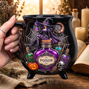 Witch Poison Cauldron Mug - Personalized Gifts For Halloween 05todh220826