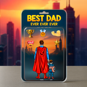 Super Dad Plaque - Personalized Gifts For Dad 01hupu300425pa - Shaped Plaques - GoDuckee
