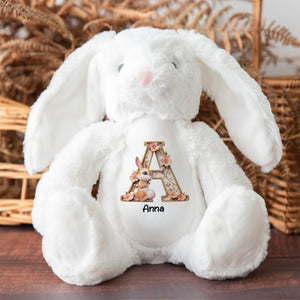 Custom Alphabet Letter Gifts For Kids Stuffed Bunny 02xqtn130325 - Bunny - GoDuckee