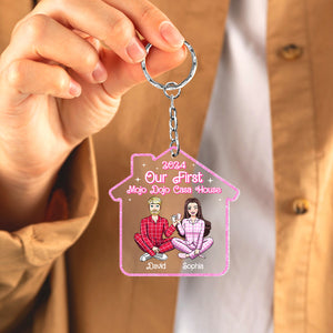 Our First Mojo Dojo Casa House, Personalized 03NATN261223HH Keychain, Gift For Couple, Valentine's Gifts - Keychains - GoDuckee