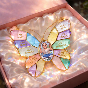 Daily Affirmation Kid Suncatcher Ornament Custom Photo Gifts For Kids 04NALU280226 - Ornament - GoDuckee