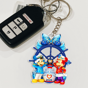 Cruising Couple Keychain Personalized Gifts For Couple 01napu280525 - Keychains - GoDuckee