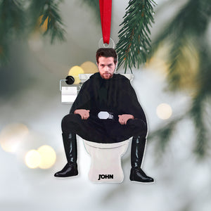 Gift For Movie Fans, Funny Toilet Custom Character Face 03OHTN251123 Acrylic Ornament, Christmas Gifts - Ornament - GoDuckee