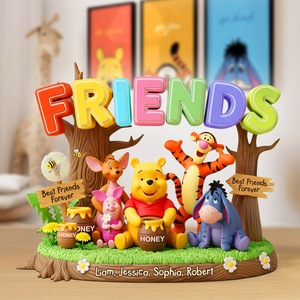 Best Friends Forever Acrylic Plaque Personalized Gifts 01topu260625 - Shaped Plaques - GoDuckee