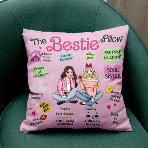Personalized Gifts For Besties Square Pillow 03TOQN231124HH - Pillow - GoDuckee
