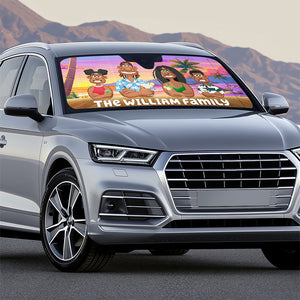 Personalized Gifts For Family Windshield Sunshade 05xqqn210125pa Summer Vacation - Doormat - GoDuckee