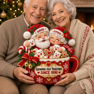 Growing Old Together Pillow - Personalized Christmas Gifts For Couple 04totn211026 - Pillow - GoDuckee
