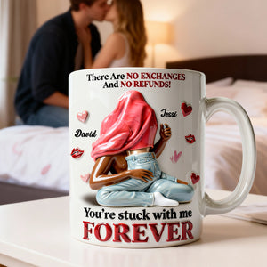 Playful Couple Coffee Mug – Personalized Gifts For Couple 04nalu090126 - Coffee Mug - GoDuckee