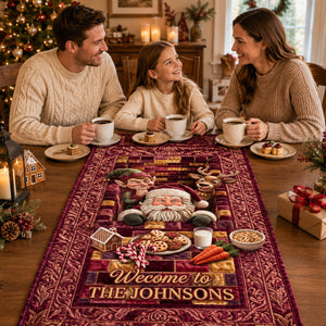Fun Christmas Quilted Table Runner - Personalized Christmas Gifts 02qhdh210826