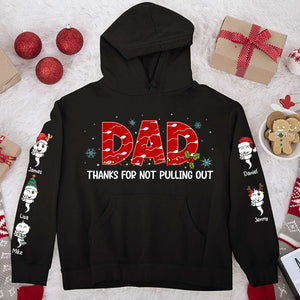 Dad, Thanks For Not Pulling Out, Gift For Dad, Personalized AOP Shirt, Funny Sperm Kids Shirt, Christmas Gift - AOP Products - GoDuckee
