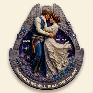 Galaxy Couple Lover Wood Sign Personalized Gifts For Couple 01TGDT030625 - Wood Sign - GoDuckee