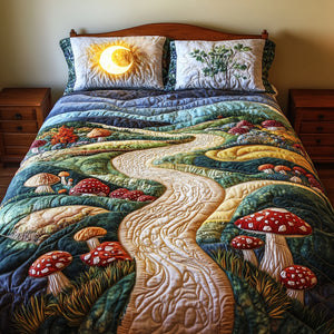 Mushroom Lovers Quilt Bedding Set Special Line 03tgtn220125 - Blanket - GoDuckee