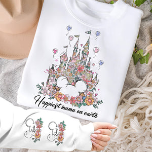 Magical Floral Mouse Shirt - Personalized Gifts For Mom 03QHQN030425 - AOP Products - GoDuckee