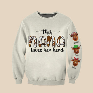 This Nana Loves Her Herd Personalized 3D Shirt 01NATN210823 - AOP Products - GoDuckee