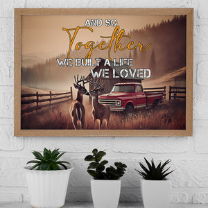 Gifts For Couple Canvas Print Deer Couple 03OHMH111224 - Poster & Canvas - GoDuckee