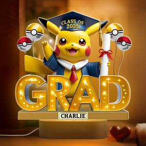 Graduation Led light With Oval Base - Personalized Gifts For Graduates 01napu060525 - Led Night Light - GoDuckee