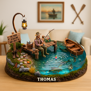 Fishing Man Acrylic Plaque - Personalized Gifts For Fishers 02topu240625 - Shaped Plaques - GoDuckee