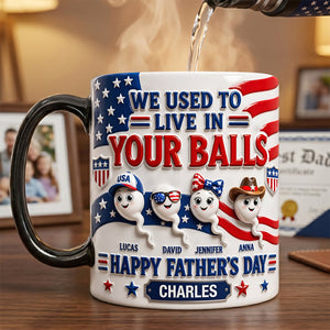 USA Sperm Dad Magic Mug - Personalized Gifts For Father's Day Magic Mug 03TYTA290426 - Coffee Mug - GoDuckee